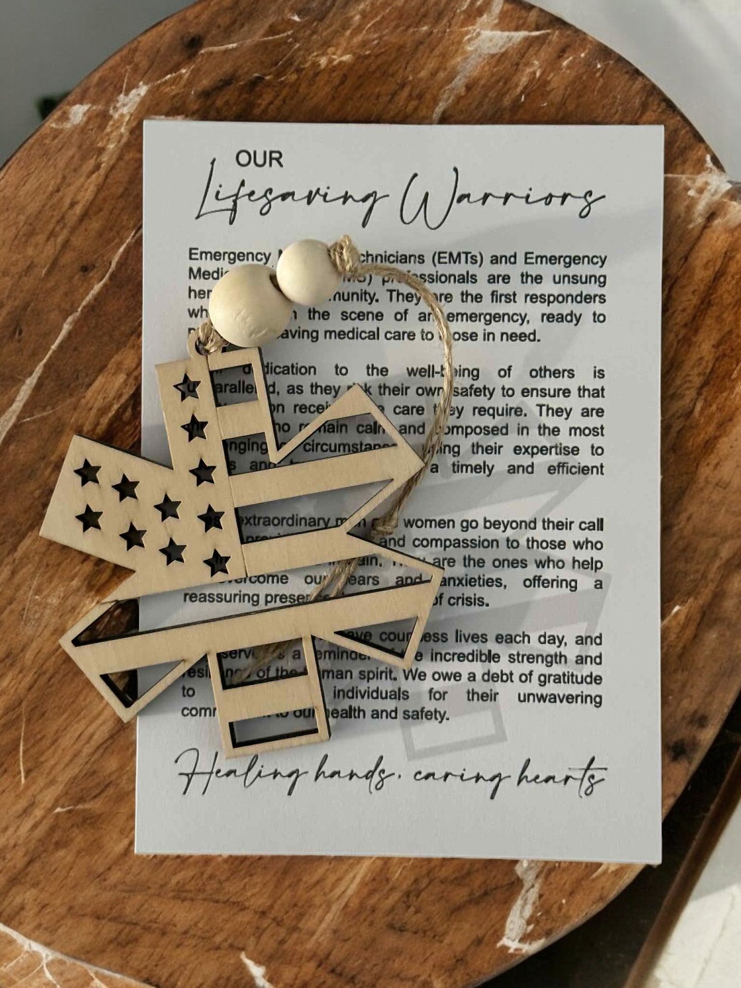 EMS EMT Ornament Story Card