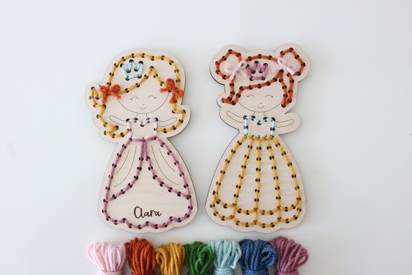 Princess Sew Kit - DIY Wooden Sewing Board for Kids and Adults