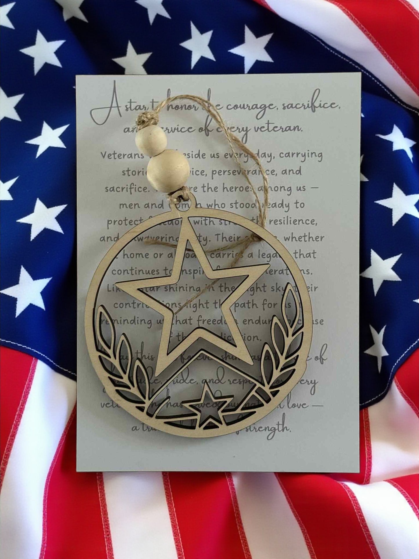 Veteran Tribute Star – Ornament & Story Card Set