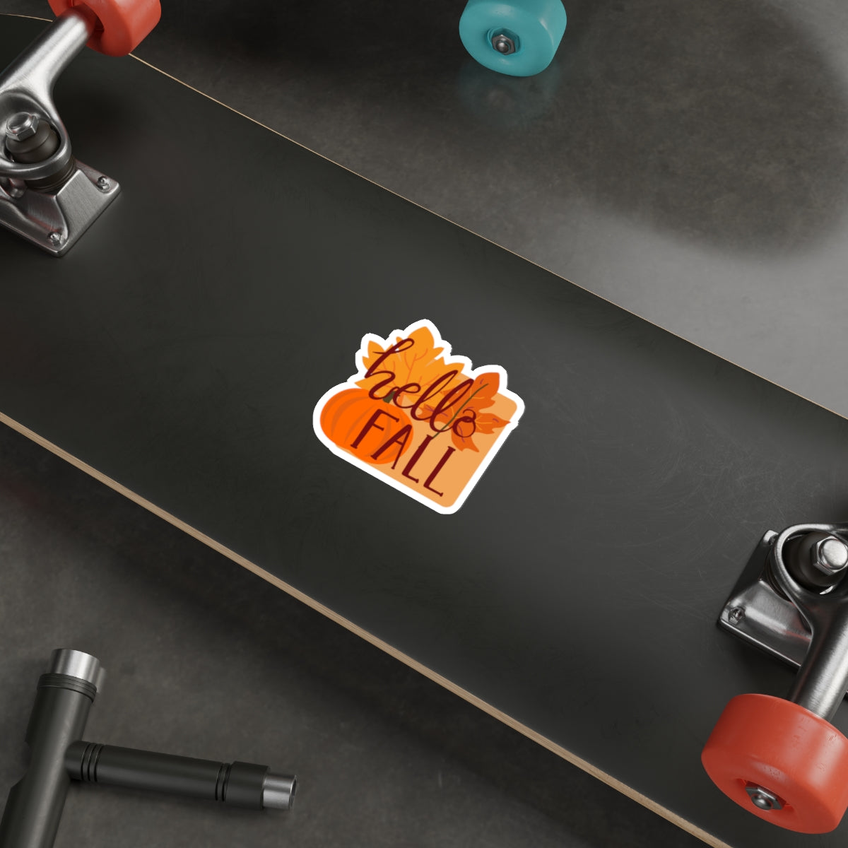 Die-Cut Stickers, Hello Fall Design