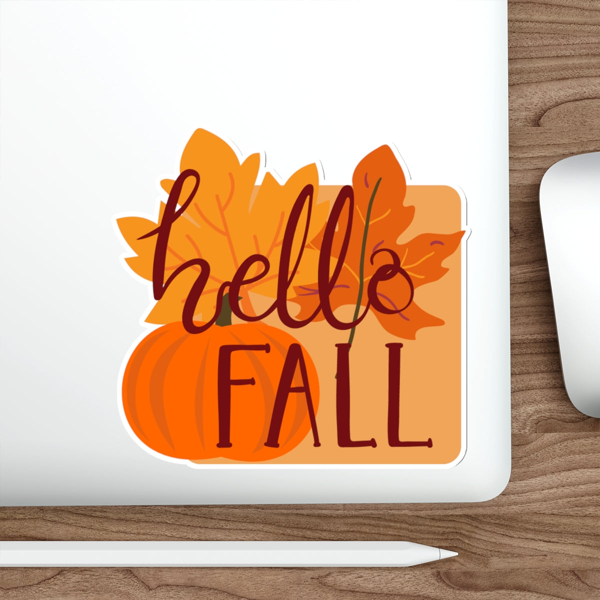 Die-Cut Stickers, Hello Fall Design