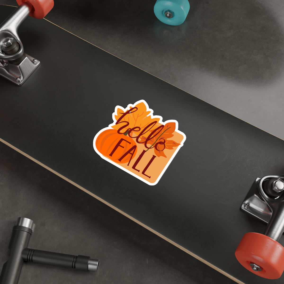 Die-Cut Stickers, Hello Fall Design