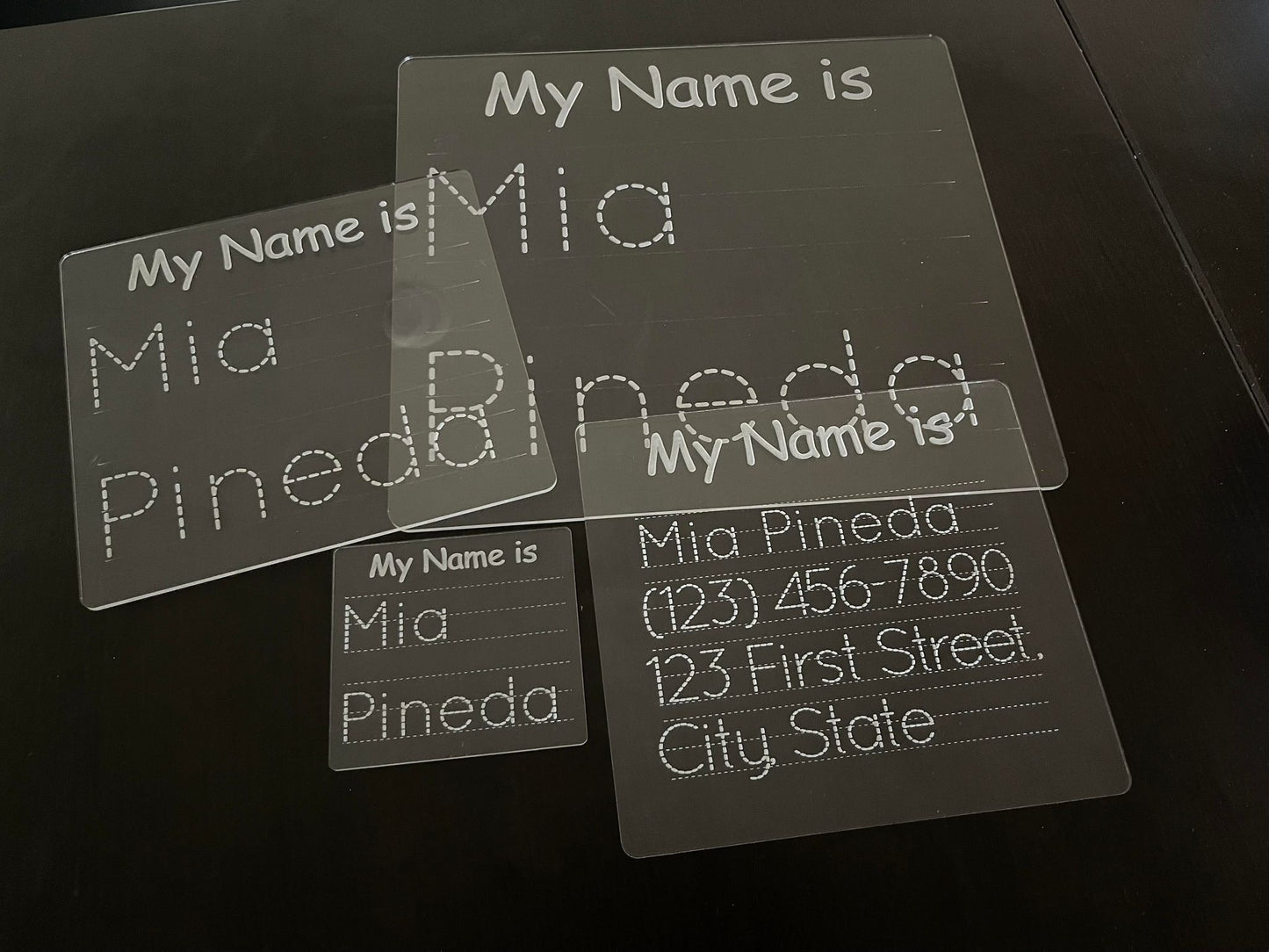 "Learn to Write" Personalized Name and More Boards