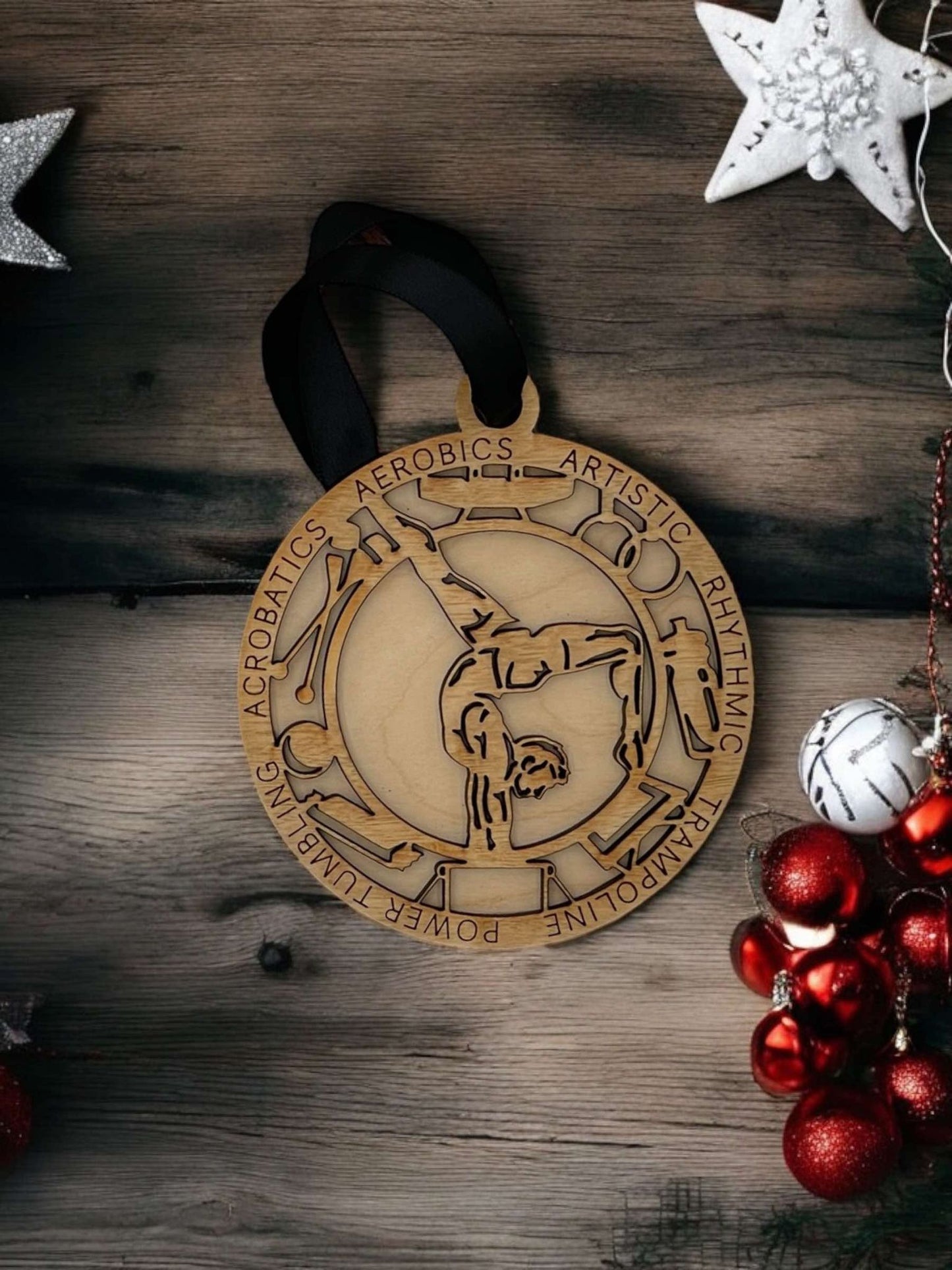 Personalized Sports Ornaments – Custom Laser-Cut Wooden Design with Name & Number for All Sports