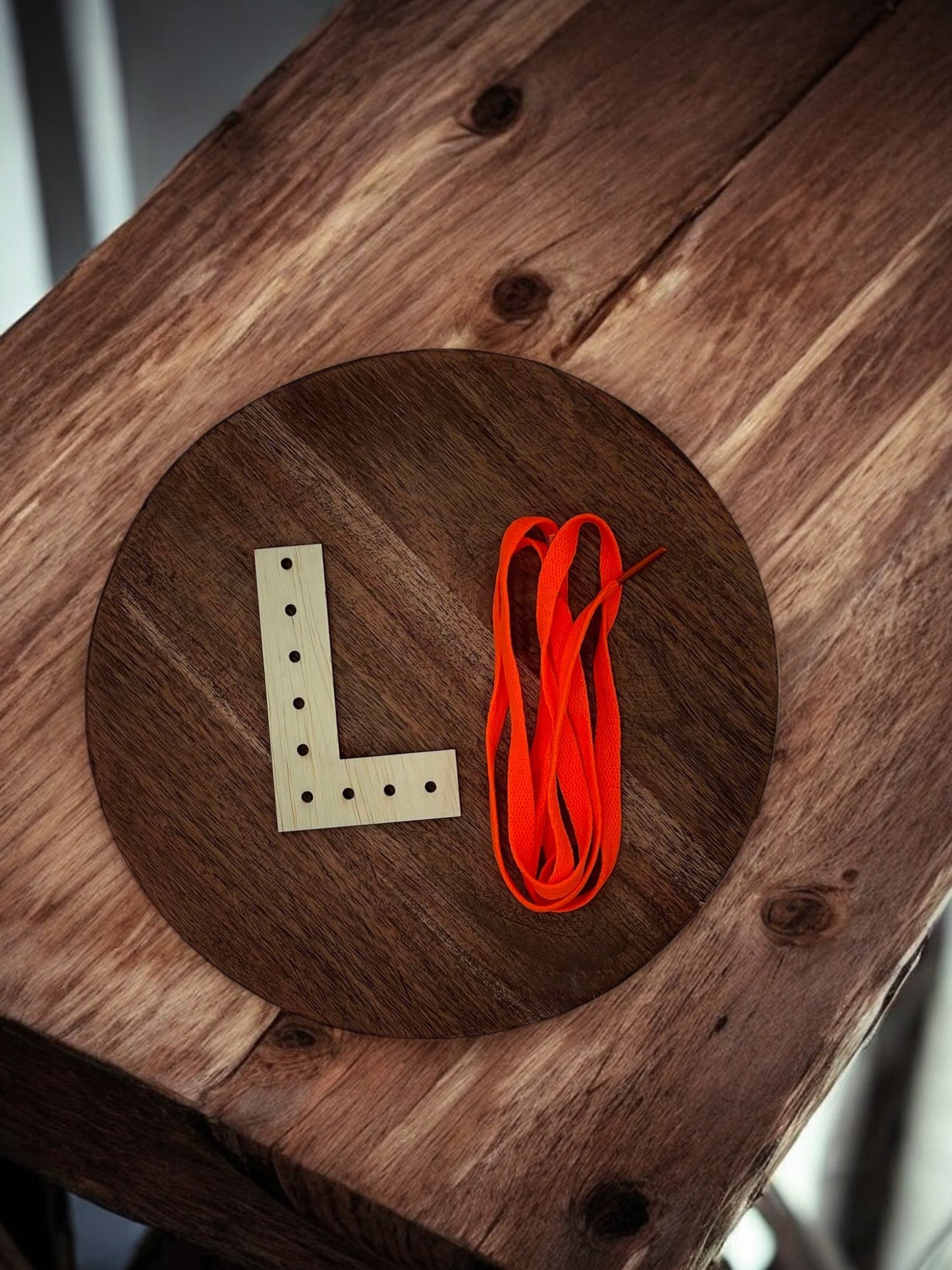 Wooden Alphabet Letter Lacing Board – Personalized Learning Fun