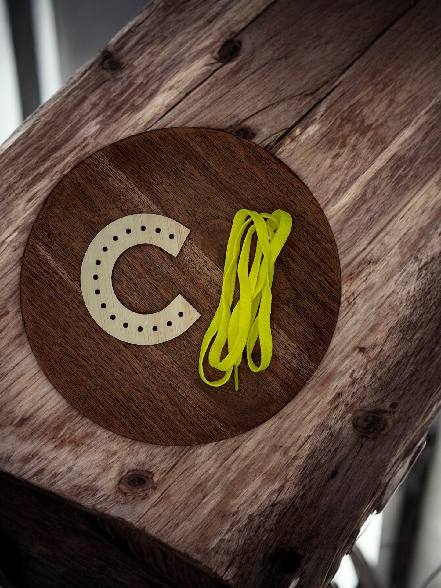 Wooden Alphabet Letter Lacing Board – Personalized Learning Fun