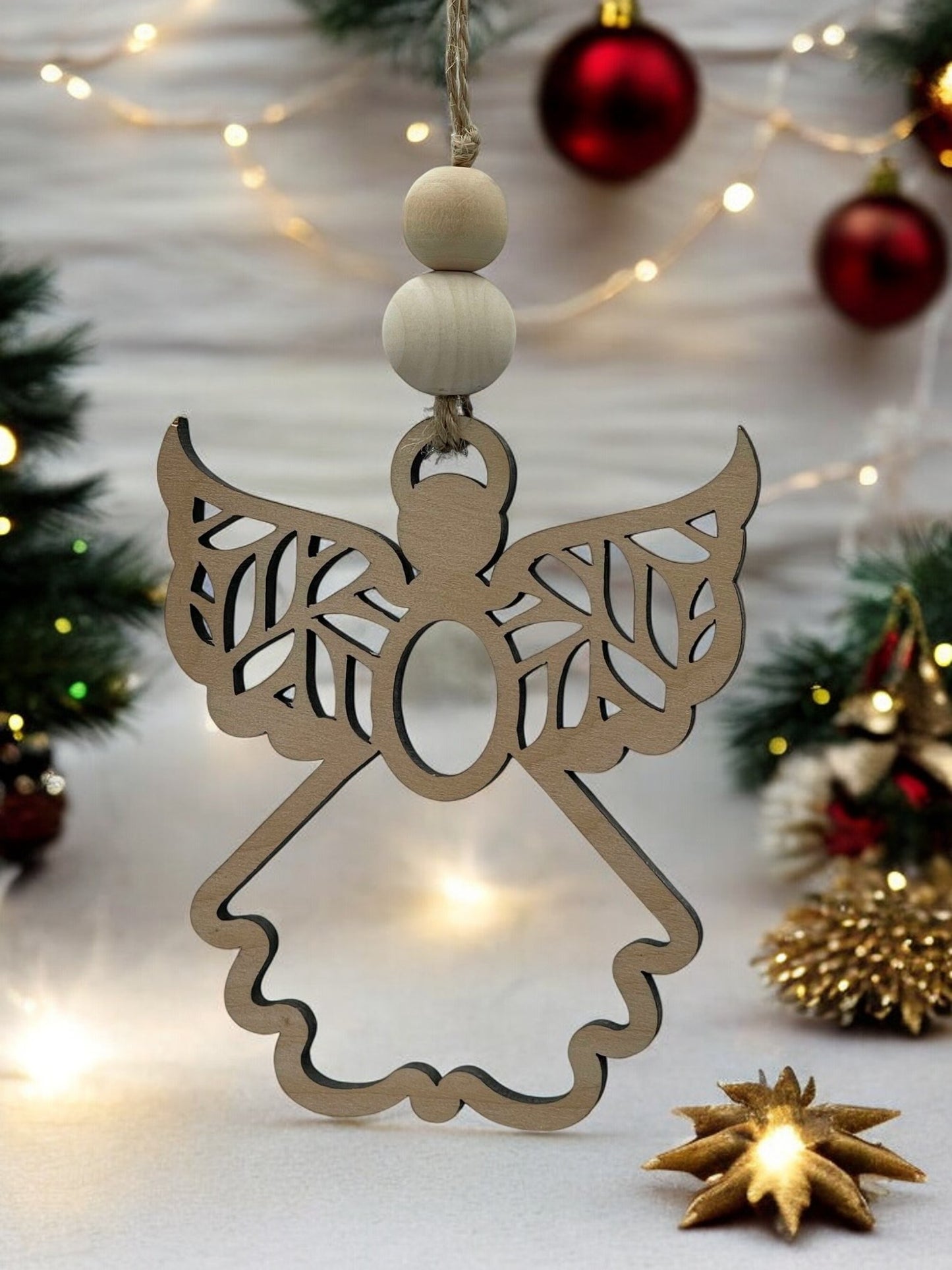 Angel Ornament | A Divine Messenger Wooden Ornament