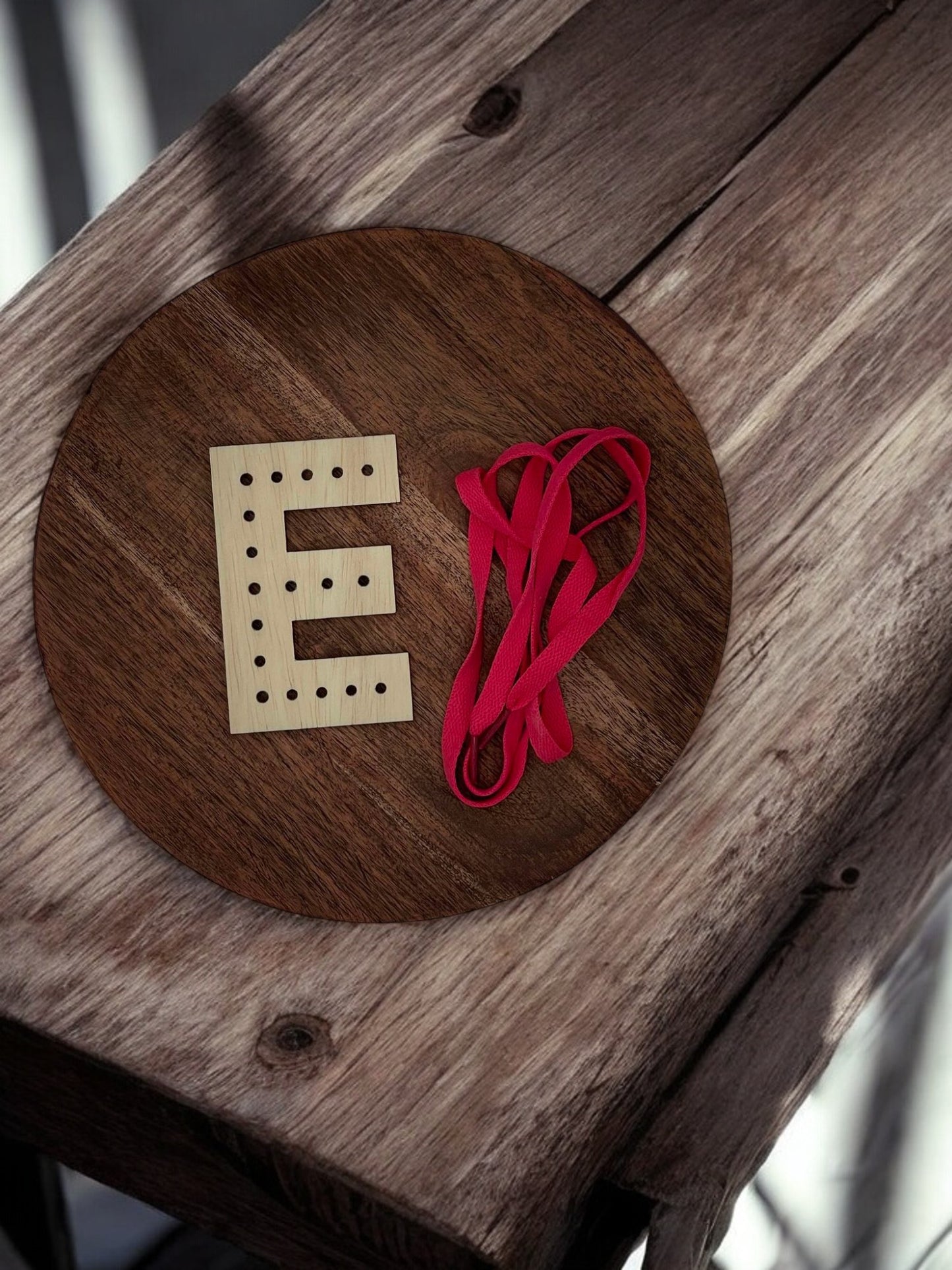 Wooden Alphabet Letter Lacing Board – Personalized Learning Fun