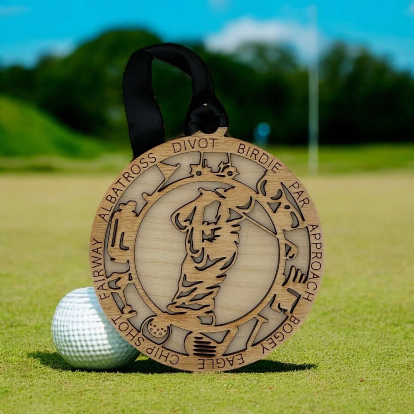 Personalized Sports Ornaments – Custom Laser-Cut Wooden Design with Name & Number for All Sports