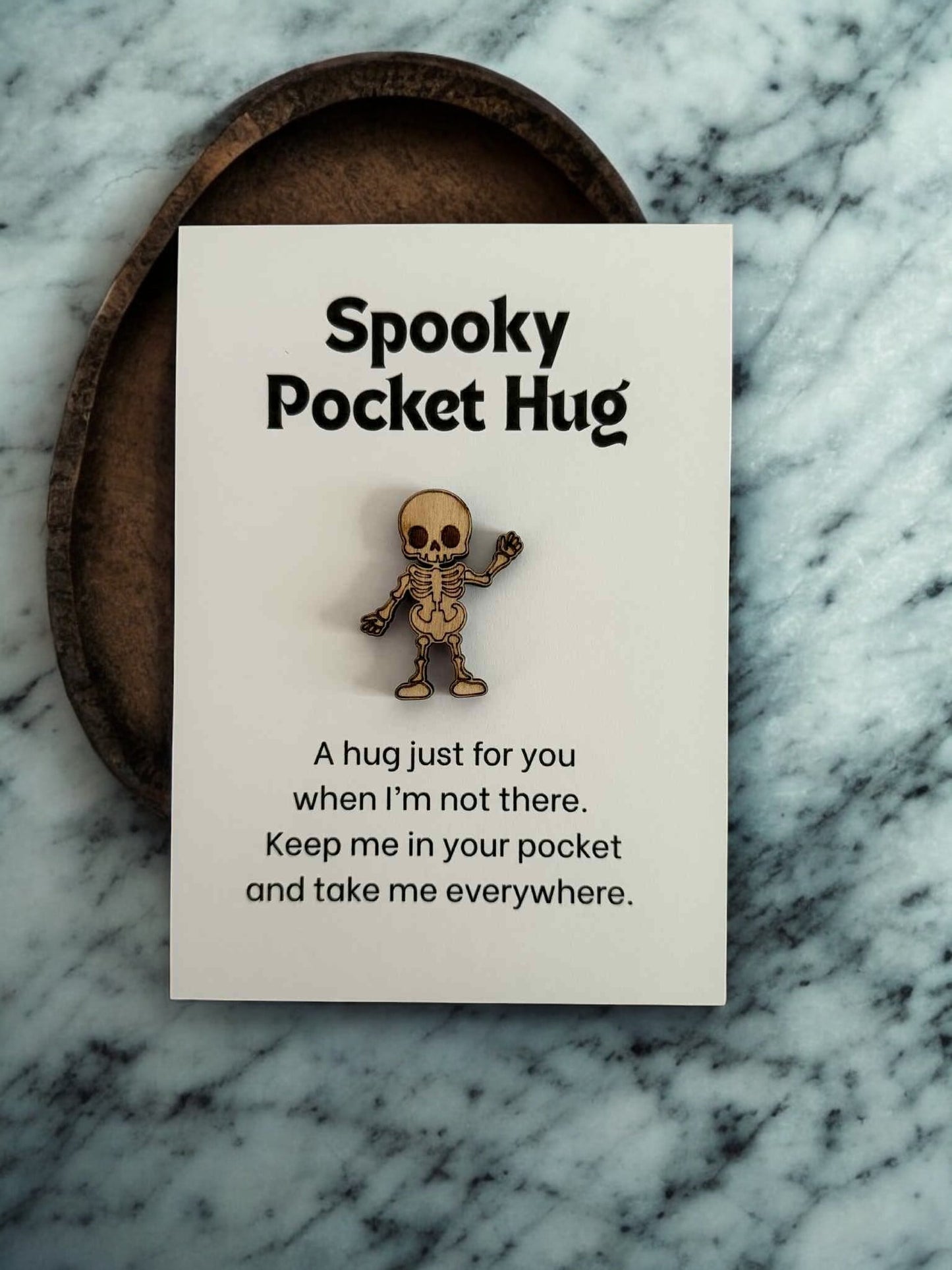 Spooky Pocket Hugs – Halloween Tokens with Backer Card