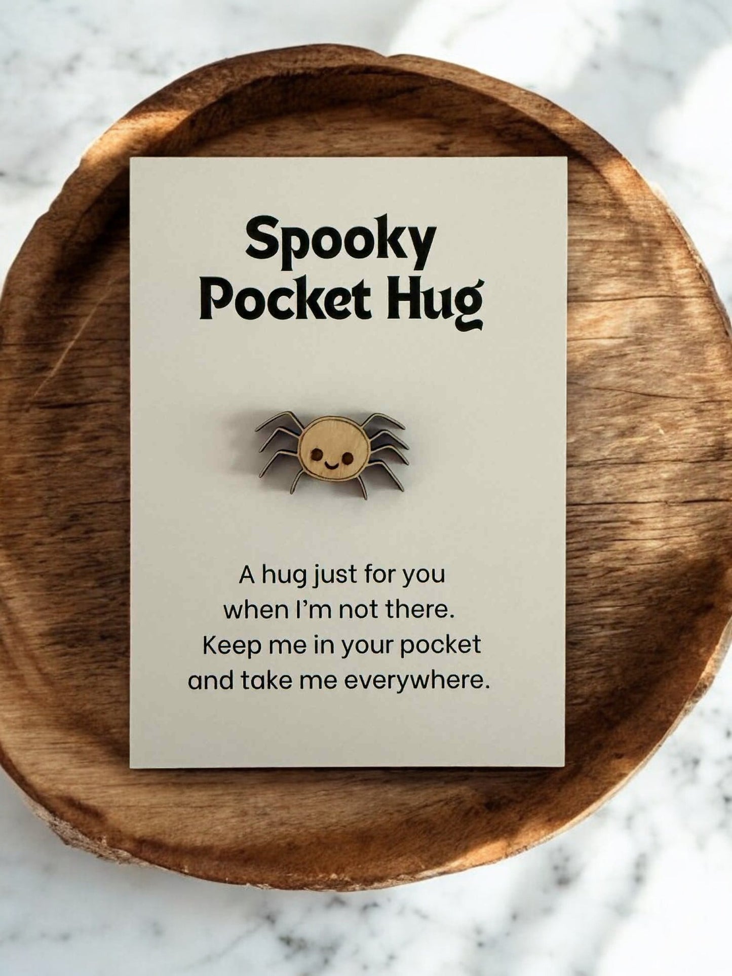 Spooky Pocket Hugs – Halloween Tokens with Backer Card