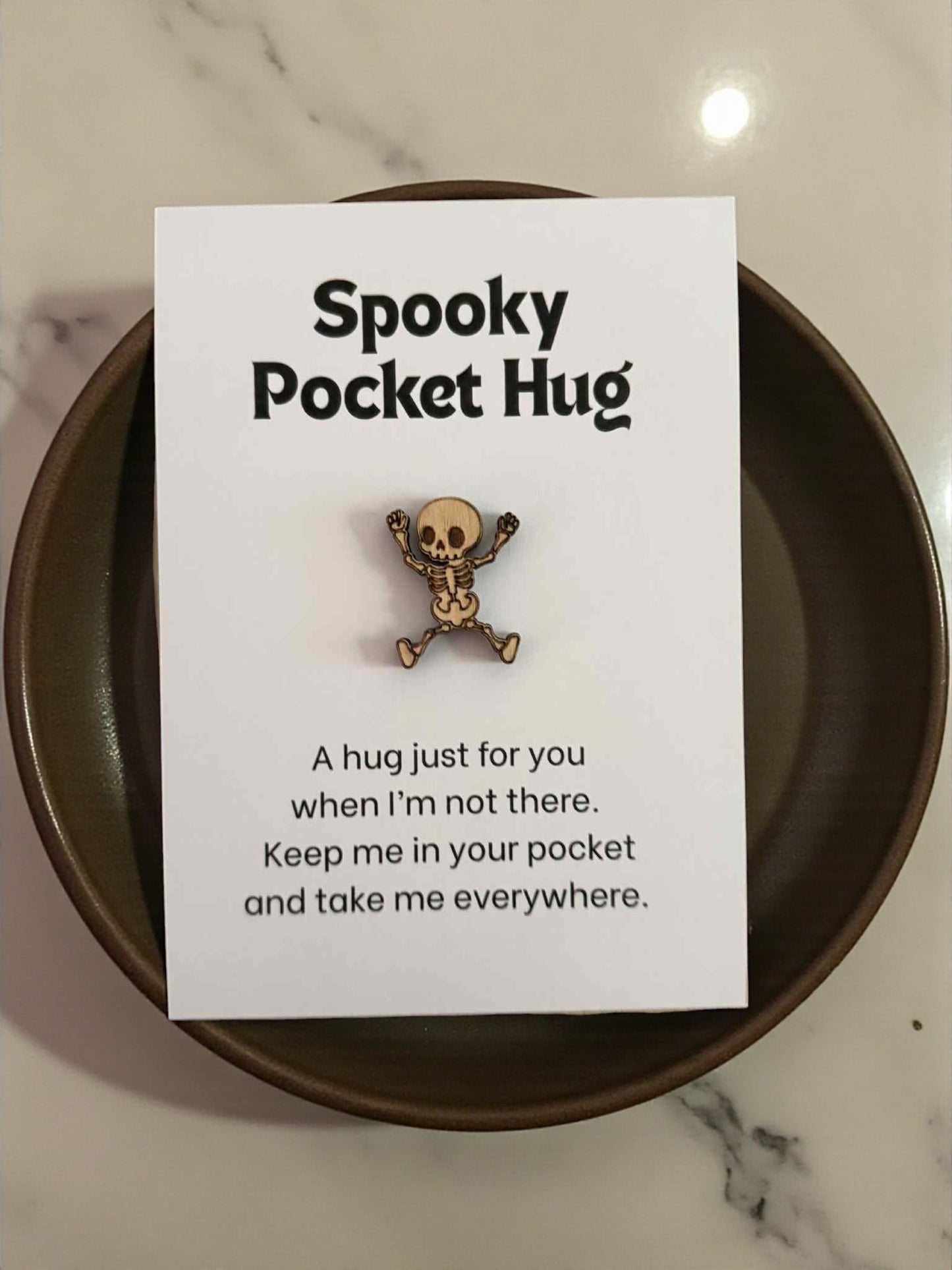 Spooky Pocket Hugs – Halloween Tokens with Backer Card