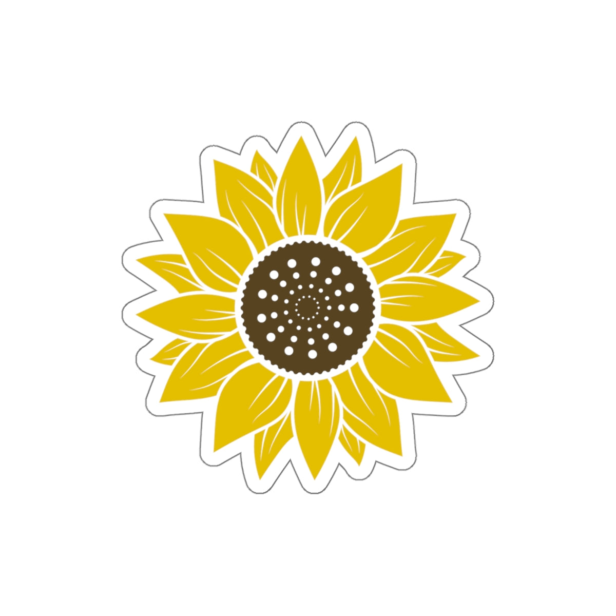 Sun Flower Die Cut Sticker
