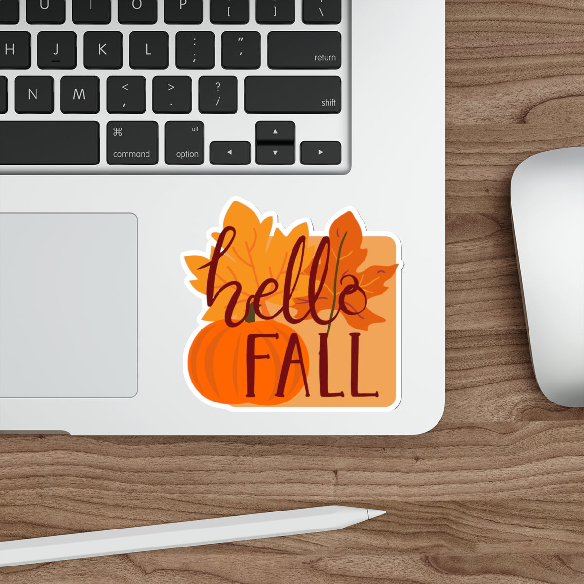 Die-Cut Stickers, Hello Fall Design