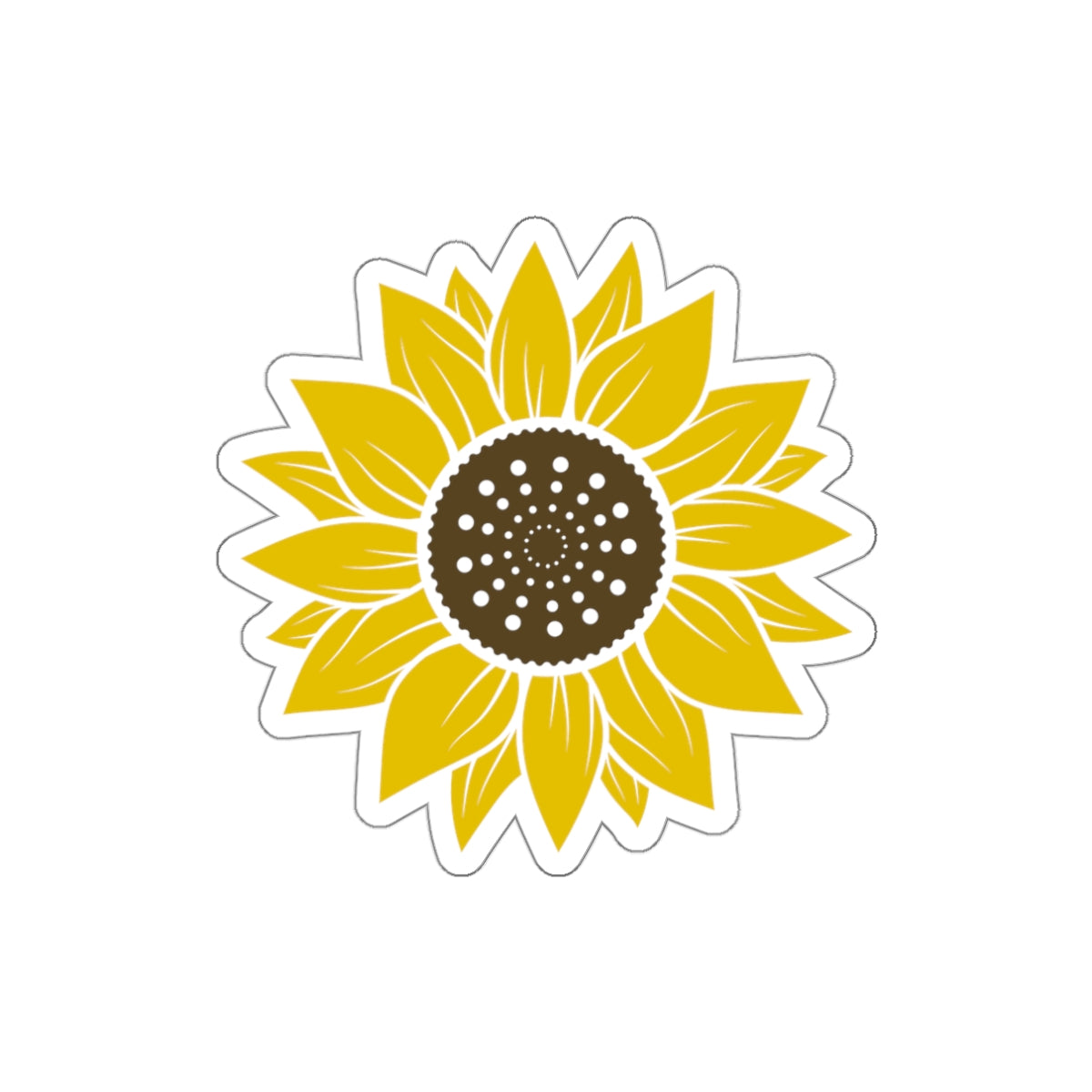 Sun Flower Die Cut Sticker