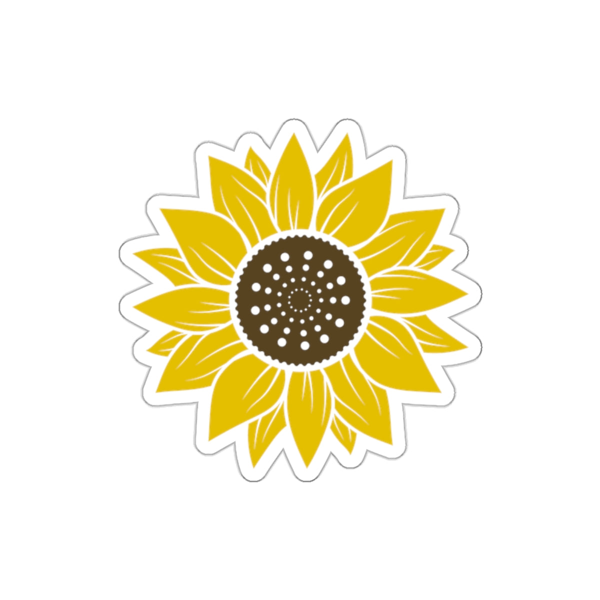 Sun Flower Die Cut Sticker