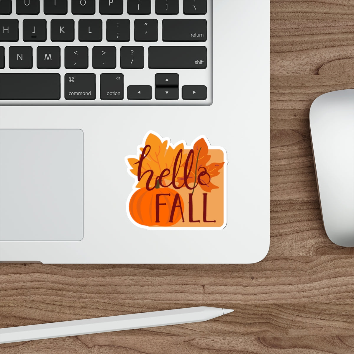 Die-Cut Stickers, Hello Fall Design
