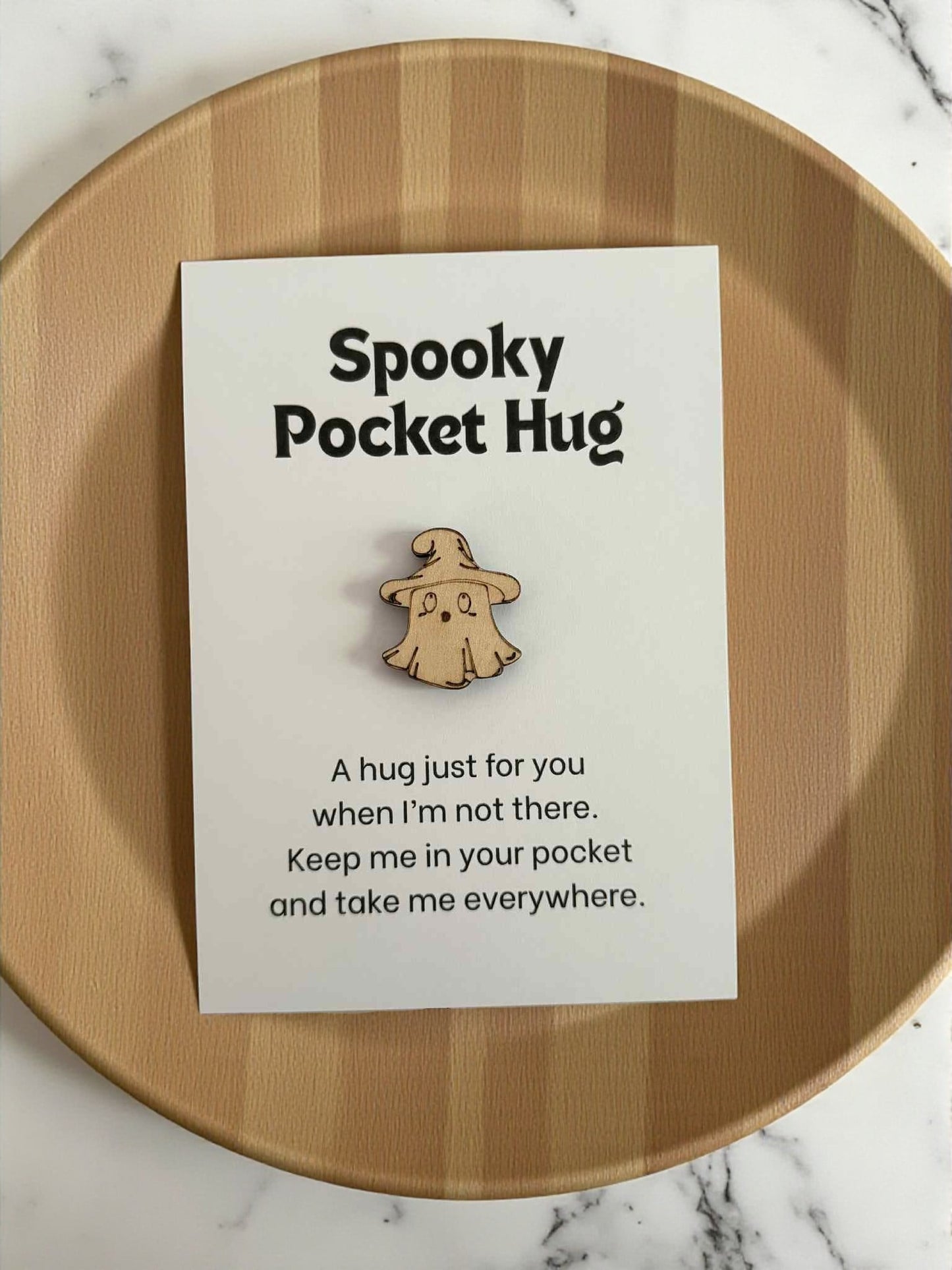 Spooky Pocket Hugs – Halloween Tokens with Backer Card