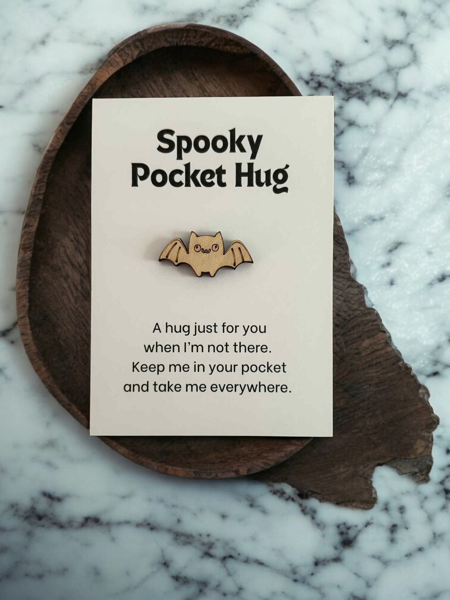 Spooky Pocket Hugs – Halloween Tokens with Backer Card