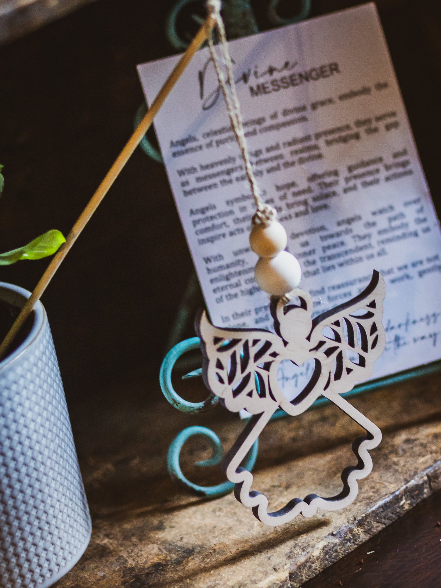 Angel Ornament | A Divine Messenger Wooden Ornament