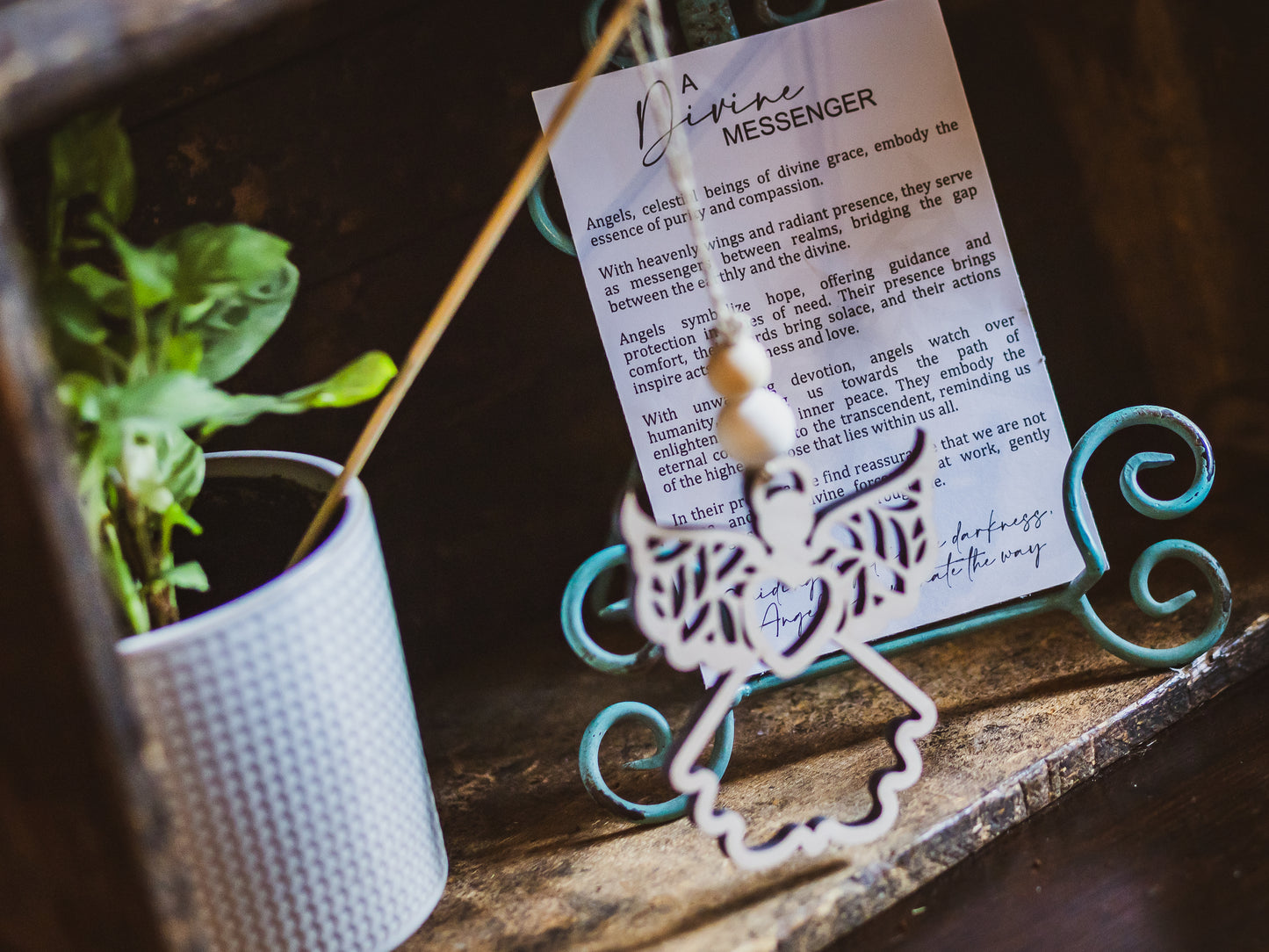 Angel Ornament | A Divine Messenger Wooden Ornament