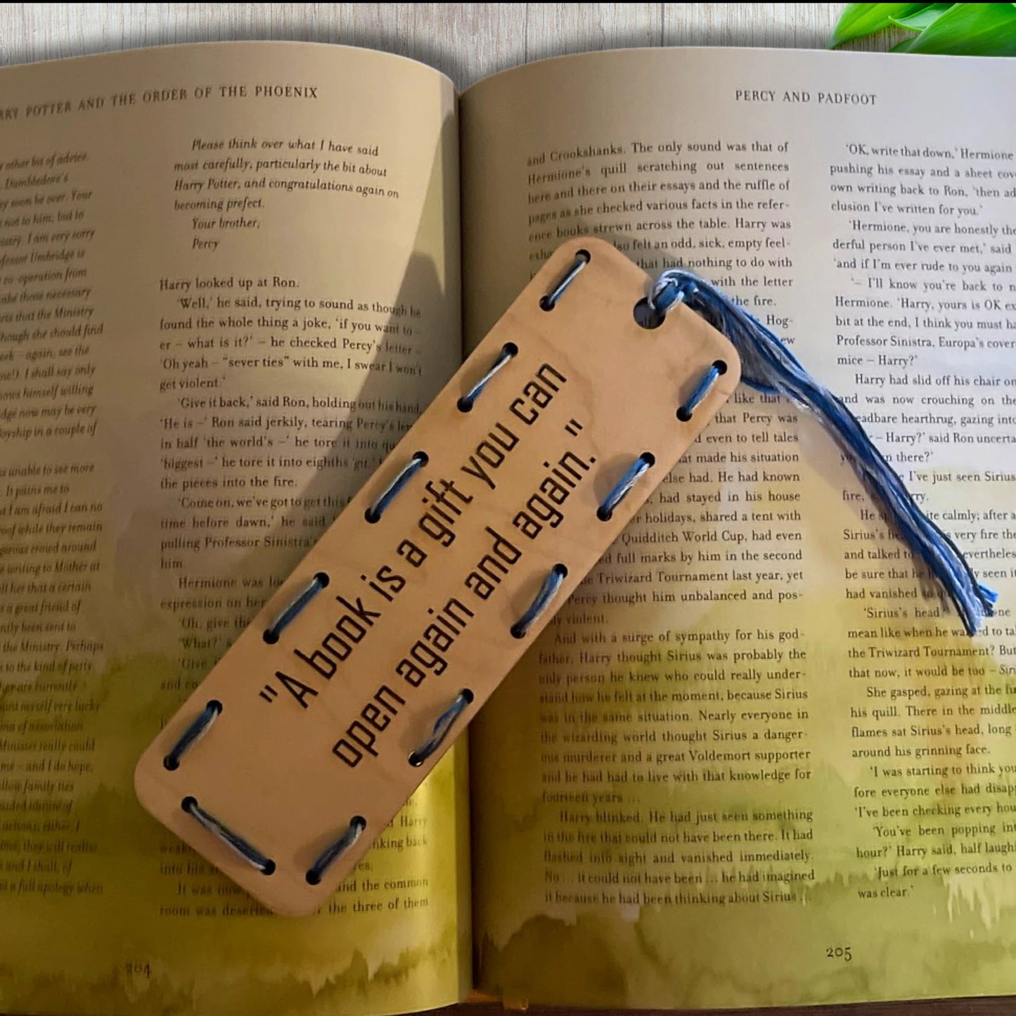 Laser-Engraved Bookmark with Reading Quote - Colorful Literary Gift and Stocking Stuffer