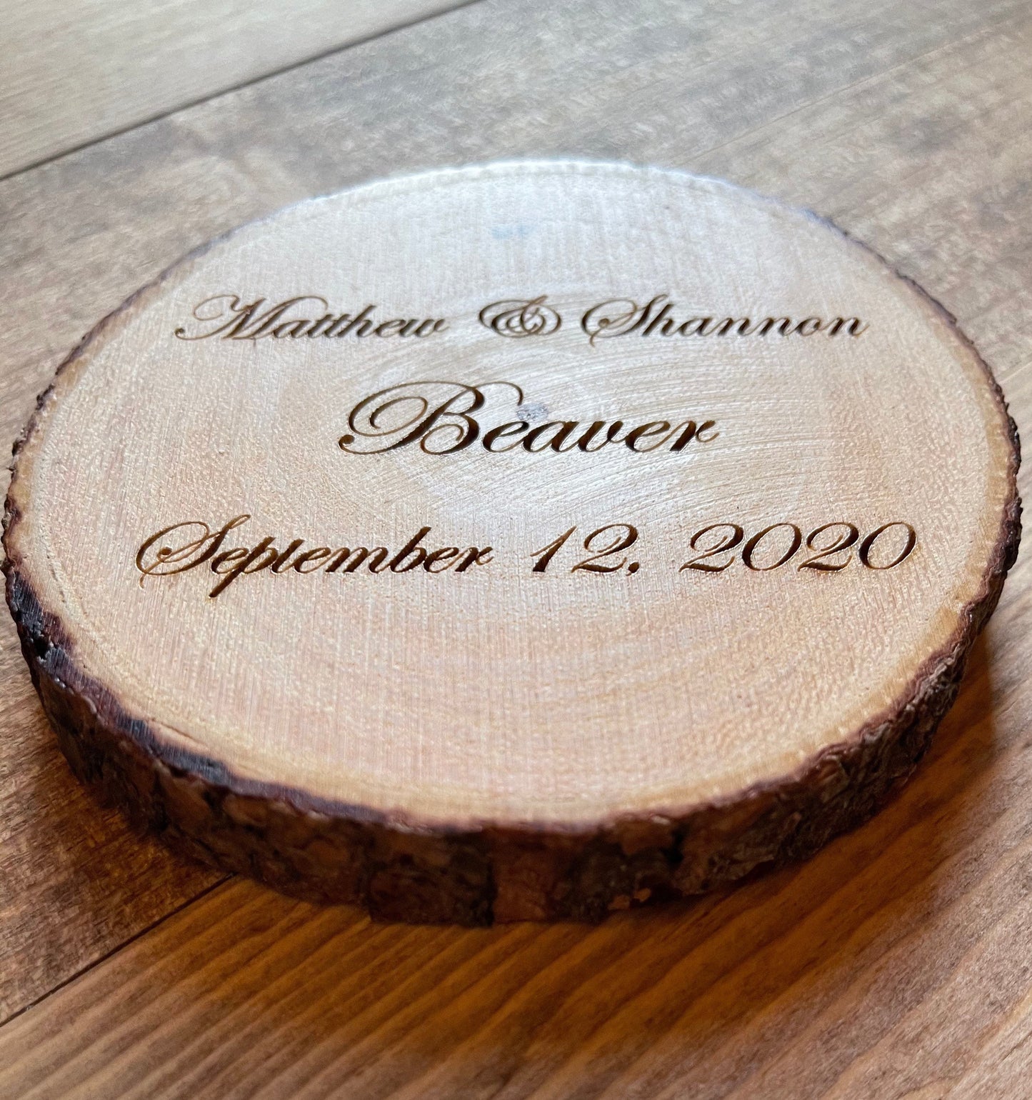 Rustic Wedding Decor Set – Personalized Coasters, Candle Holder, and Guest Favors