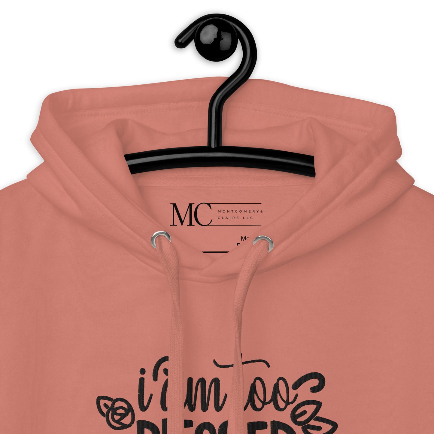 I Am Too Blessed To Be Stressed Unisex Hoodie Sweatshirt Fall Winter Clothing Apparel Embroidered